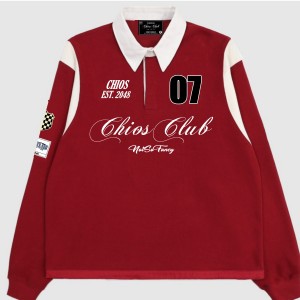 CHIOS CLUB - Oversize Shirt Hoodie FW2436BB Red